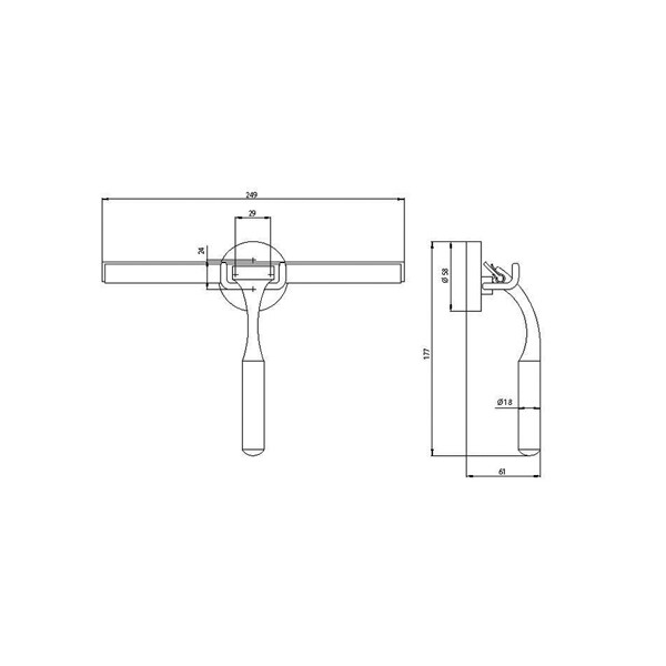 Водосгон для душевой кабины Emco System 2 3534 001 00