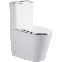 Унитаз-компакт Ceruttispa Piera CT10560 безободковый, торнадо, с сиденьем микролифт, белый