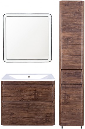 тумба под раковину style line атлантика люкс plus 90 сс-00002209 подвесная старое дерево