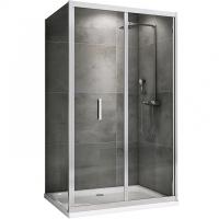 Душевой уголок Abber Sonnenstrand 120х85 AG07120-S85 профиль хром, стекло прозрачное
