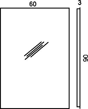 зеркало colombo design gallery b2008 90x60