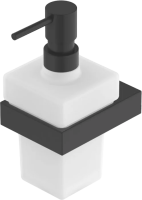 Дозатор для мыла Cezares Slider SLIDER-SOIS-V-NOP 200 мл, настенный, черный матовый