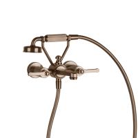 Смеситель для ванны Gessi Venti20 65113#710, цвет: Copper Brushed PVD