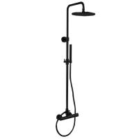 Душевая система FIMA Carlo Frattini Colonne doccia F3035T/2XNS, чёрный матовый