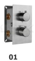 Смеситель для душа RGW Shower Panels SP-42-01 21140542-11 с термостатом Хром Смеситель для душа RGW Shower Panels SP-42-01 21140542-11 с термостатом Хром