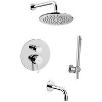 Душевой комплект Paffoni Light KITLIG019CR139 22.5 см, хром глянцевый