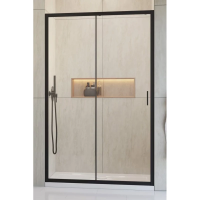 Душевая дверь Radaway Alienta Black DWJ 120 10260120-54-01 профиль черный матовый, стекло прозрачное