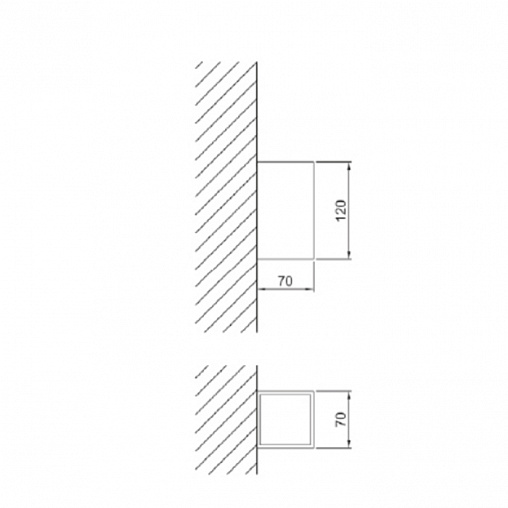 Стакан для зубных щёток Fantini Linea 96 P4 7602 черный матовый