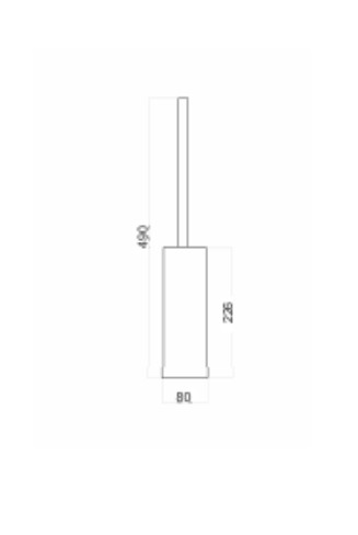 Ёршик для унитаза Webert Pegaso PE501302010 золото