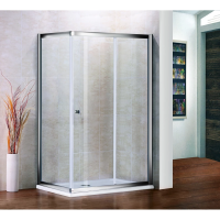 Душевой уголок Cezares Pratico 100x80 см прозрачное стекло PRATICO-AH-1-100/80-C-Cr