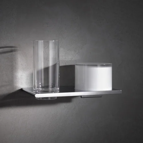 Держатель подвесной Keuco Edition 400 11553 019000 для стакана, мыльницы, дозатор для мыла, хром