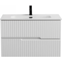 Тумба под раковину Cezares Duet-N 90 DUET-N-900-2C-SO-BL подвесная Bianco Lucido