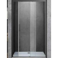Душевая дверь Vincea Soft 120 VDS-3SO120CLGM профиль вороненая сталь, стекло прозрачное