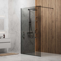 Душевая перегородка Berges Sky Black 064029 120 см, профиль черный матовый, стекло тонированное Душевая перегородка Berges Sky Black 064029 120 см, профиль черный матовый, стекло тонированное