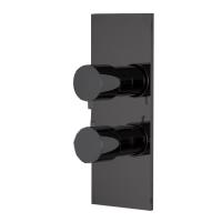 Смеситель для душа Fima Carlo Frattini Fimatherm встроенный, термостатический, с переключателем на 2/3 источника, черный матовый