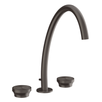 Смеситель для раковины Gessi ORIGINI 
 66015#707 Black Metal Brushed PVD