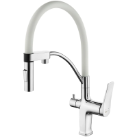 Смеситель для кухни Lemark Comfort LM3074C-White Хром Белый