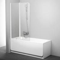 Шторка на ванну Ravak Chrome CVS2-100 L 7QLA0100Z1 профиль белый, стекло прозрачное