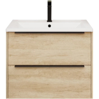 Тумба под раковину La Fenice Tesoro FNC-01-TES-DNN-80-2 78,8 см, подвесная, дуб небраска
