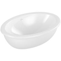 Раковина встраиваемая Villeroy&Boch Loop & Friends 57 см, 4A5400R1, CeramicPlus, цвет альпийский белый