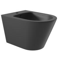 Биде Aqueduto CONE CON0340 подвесное, 52.5х36.5 см, черный матовый