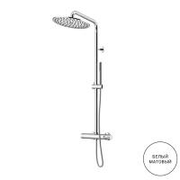 Душевая стойка Gattoni Circle Two 9195/PDBO без излива, белый матовый Душевая стойка Gattoni Circle Two 9195/PDBO без излива, белый матовый