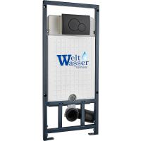 Инсталляция для унитазов WeltWasser WW INS MARBERG 507 RD BL с круглой кнопкой черная