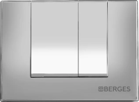 Клавиша для инсталляции Berges Novum S2 040042 для унитаза, АБС-пластик, хром матовый