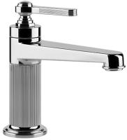 Смеситель Gessi Venti20 65001#720 для раковины, на 1 отв., с донным клапаном, цвет Nickel PVD