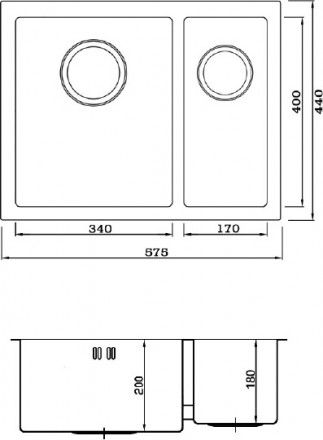 кухонная мойка seaman eco marino sme-575dr.a