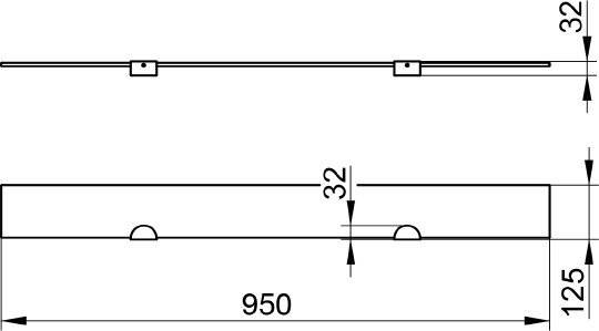 Полка 95 см Keuco Edition 300 30010 005900