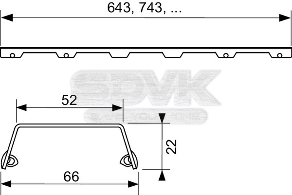 решетка tece tecedrainline "steel ii" 601283: прямая, нержавеющая сталь, 120 см, сатин