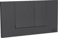 Кнопка для инсталляции Kludi Rak RAK80010.BK2 двойной смыв, цвет чёрный матовый