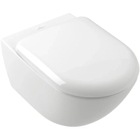 Унитаз подвесной Villeroy&Boch Antao 4674T0R1 без сиденья, безободковый, CeramicPlus, TwistFlush, цвет белый альпийский