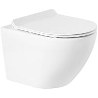 Унитаз подвесной BelBagno Sfera-R BB046CHR/BB2111SC, с сиденьем микролифт, цвет белый Унитаз подвесной BelBagno Sfera-R BB046CHR/BB2111SC, с сиденьем микролифт, цвет белый