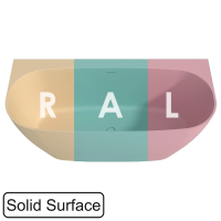 Ванна Whitecross Make 0219.170080.2XXXX пристенная, композит, 170x80 см, перелив по центру, по RAL