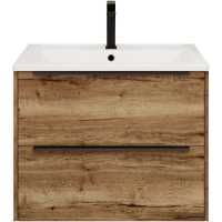 Тумба под раковину La Fenice Tesoro FNC-01-TES-DGT-80-2 78,8 см, подвесная, дуб галифакс