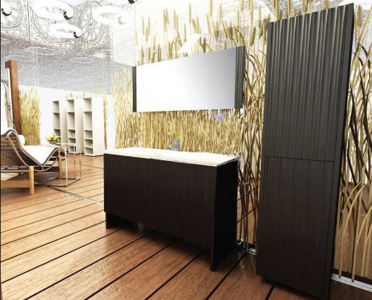 тумба под раковину aquanet рондо 120 черная, 00169625