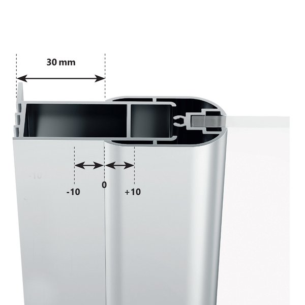 дверь для душевой кабины ravak chrome csdl2-90 0qv7cc0lz1 профиль хром, стекло прозрачное