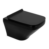 Сиденье для унитаза BelBagno Sela BB3201SC-MB Черное с микролифтом