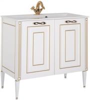Тумба под раковину Aquanet Паола 90 белый/золото, 00186116