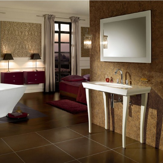 раковина полувстраиваемая 100 см villeroy & boch la belle 6124 11 r1