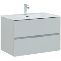 Тумба под раковину Aquanet Алвита New 00277516 2 ящика, 80x45.7 см, серый