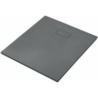 Душевой поддон из стеклопластика WasserKRAFT Elbe 80×80 74T02 черный матовый