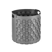Корзина ADJ Dubai 2050.03/01 круглая, Ø40xH40 см, серый/черный