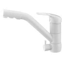Смеситель для кухни с подключением к фильтру ZorG Sanitary ZR 400 KF-12 WHITE
