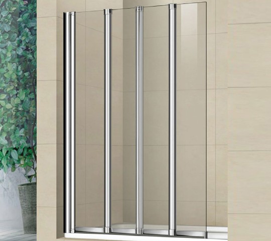 шторка для ванны weltwasser ww100 zf4 80см, 10000003098 профиль хром, стекло прозрачное