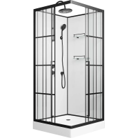 Душевая кабина Niagara Standart ST90/15QL/KL/BKT 90х90 см, без крыши, с тропическим душем