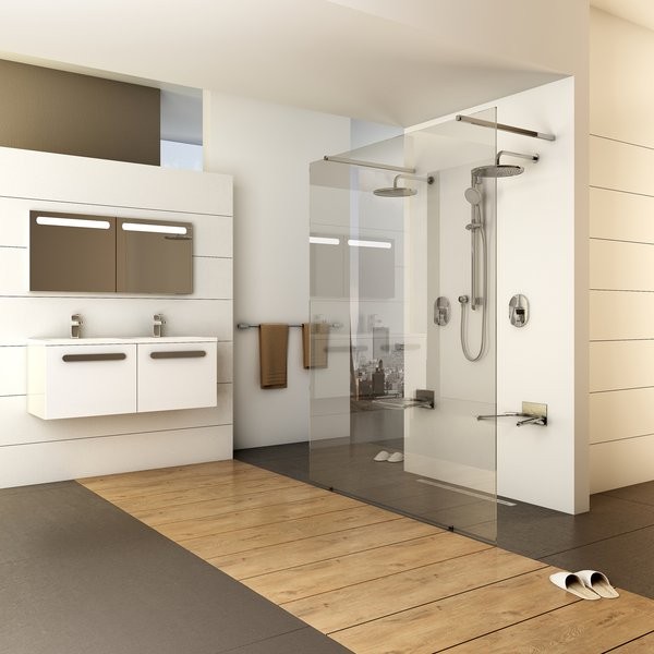 душевая перегородка 140 см ravak walk-in free gw9fm0c00z1
