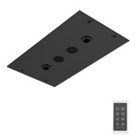 Верхний душ FIMA|Carlo Frattini Soffioni F2820NS 35х20 см, потолочный, чёрный матовый